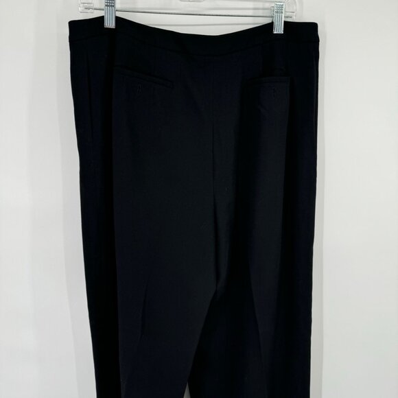 Talbots Women's wool Stretch Black Pants trousers lined Size 16 pockets - Picture 9 of 10